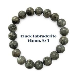 Black Labradorite Bracelet 10mm